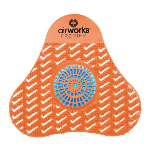 AirWorks® Urinal Screen & Block Mango Orange Blue 12/Case