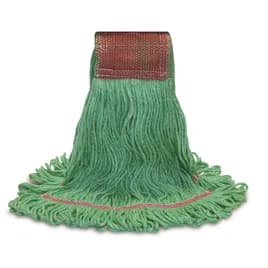 O-Cedar® Mop Head XL Green Synthetic Yarn 4PLY Loop End Launderable Shrinkless 5IN Headband 12/Case