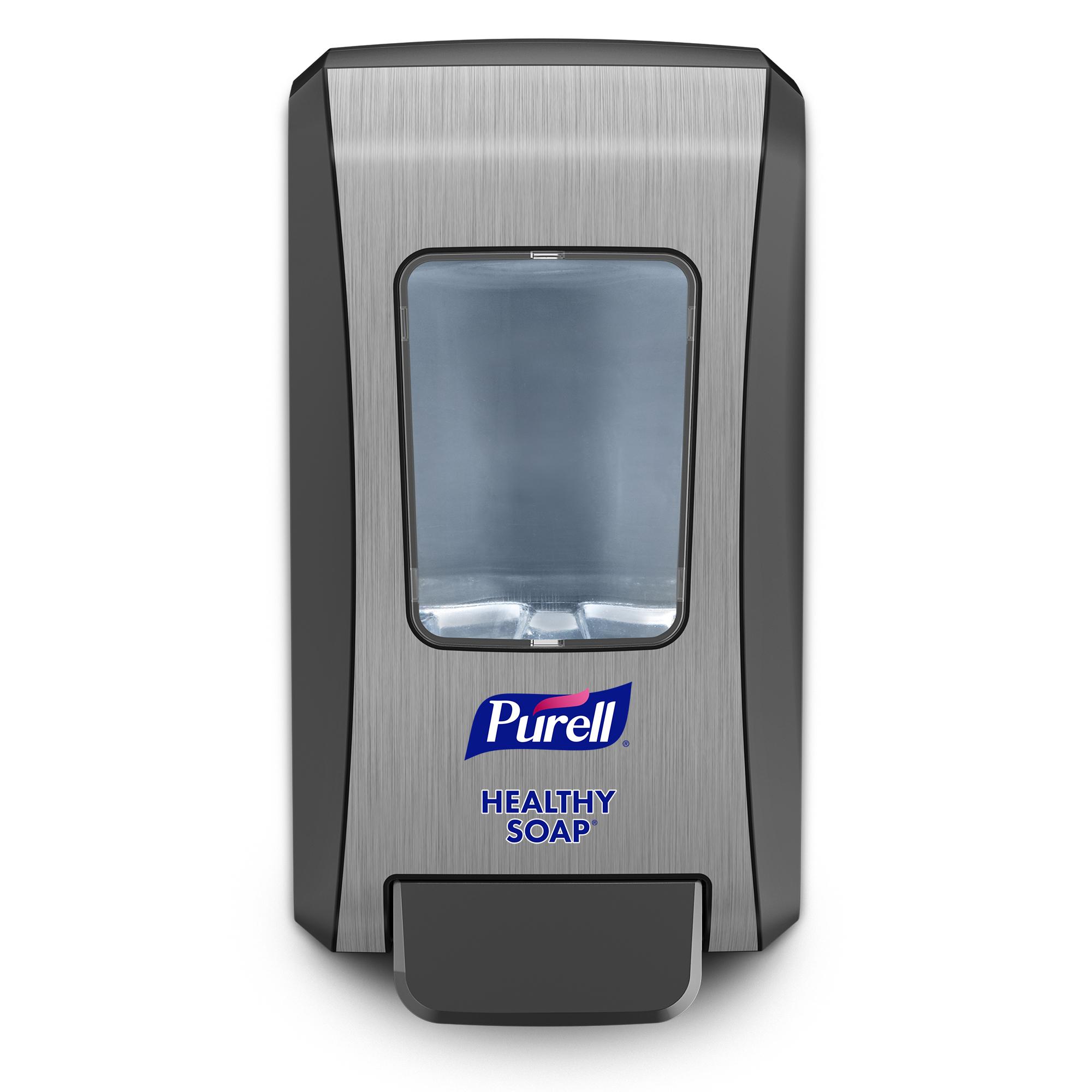 Purell® Soap Dispenser 2000 mL Graphite Wall Mount Push Lever High Capacity Viewing Window Lockable For FMX-20 6/Case