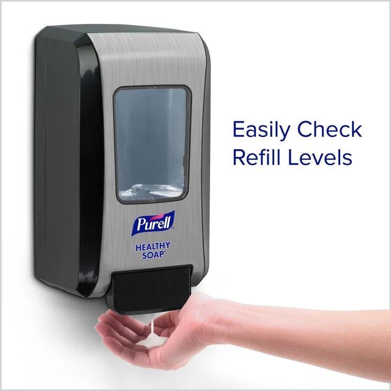 Purell® Soap Dispenser 2000 mL Graphite Wall Mount Push Lever High Capacity Viewing Window Lockable For FMX-20 6/Case