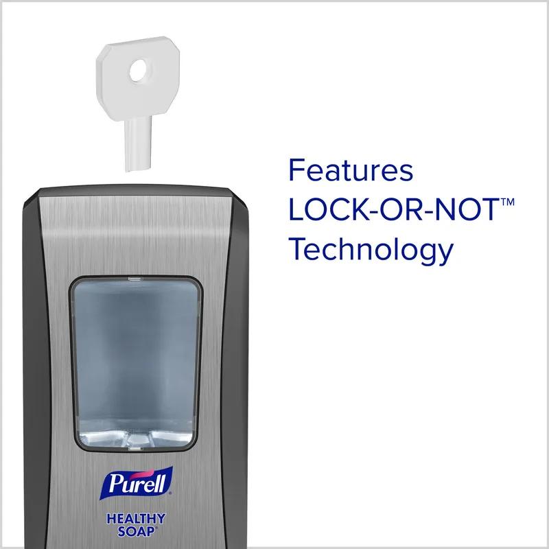 Purell® Soap Dispenser 2000 mL Graphite Wall Mount Push Lever High Capacity Viewing Window Lockable For FMX-20 6/Case