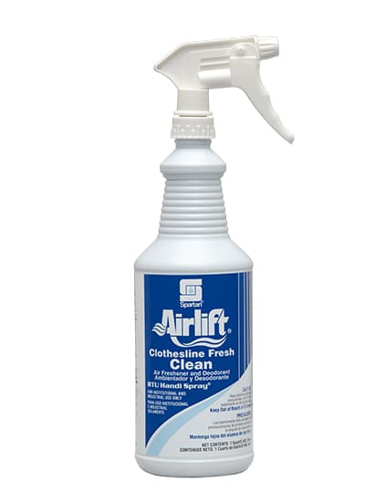 Airlift® Clothesline Fresh® Clean Air Freshener Pleasant Scent Clear RTU 32 OZ With Trigger Sprayer 12/Case