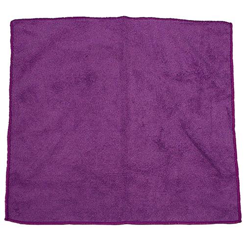 Impact® Cleaning Cloth 16X16 IN Microfiber Purple Premium Launderable 12 Count/Bag 15 Bags/Case