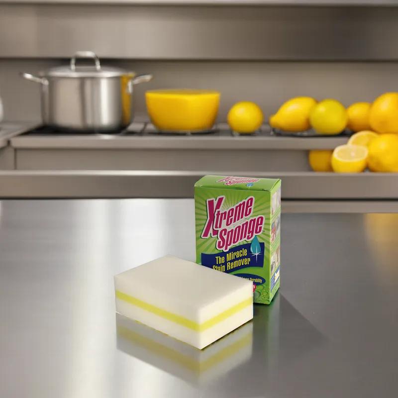 Sponge 3X4.5 IN White Yellow 30/Case