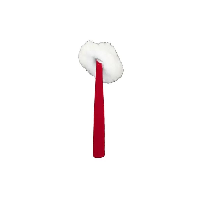 Impact® Toilet Bowl Mop Polypropylene (PP) Acrylic White Red 100 Count/Case