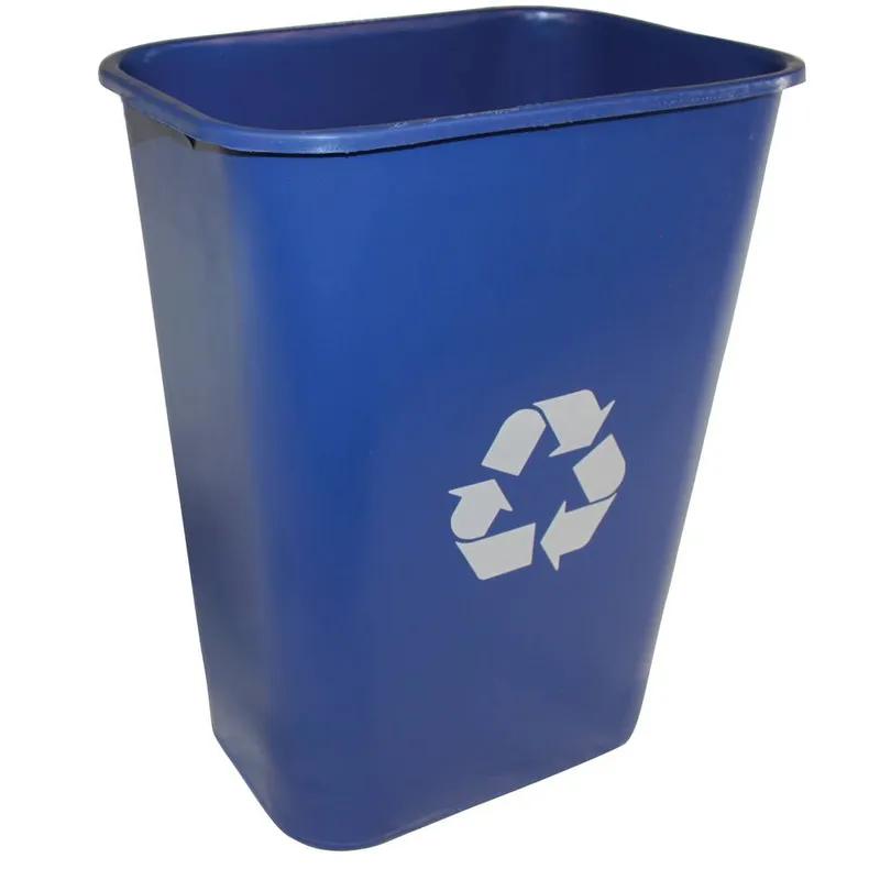 Impact® Trash Can 15.35X11.15X19.90 IN 41 QT Blue PE 1/Each