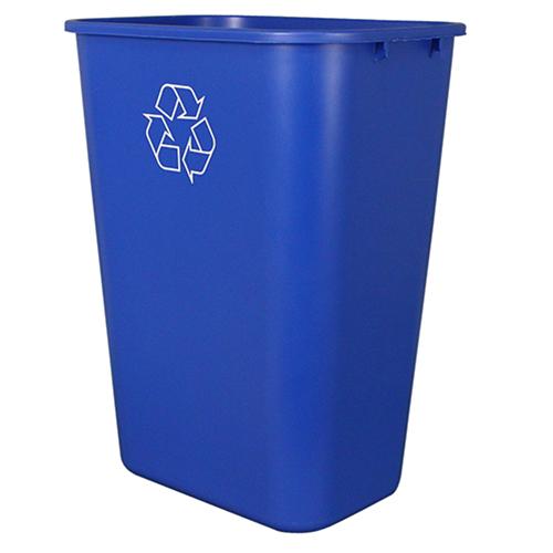 Impact® Trash Can 15.35X11.15X19.90 IN 41 QT Blue PE 1/Each
