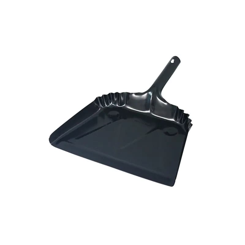 Impact® Dust Pan Black Metal Hanger Hole 20 Gauge Steel 12 Count/Case