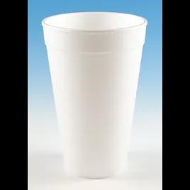 Cup 16 OZ Polystyrene Foam White 25 Count/Pack 20 Packs/Case