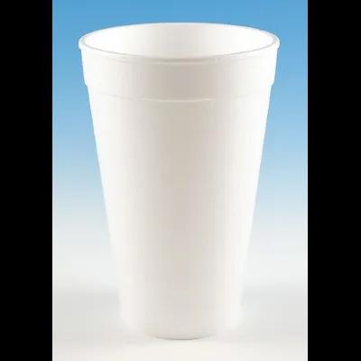 Cup 16 OZ Polystyrene Foam White 25 Count/Pack 20 Packs/Case