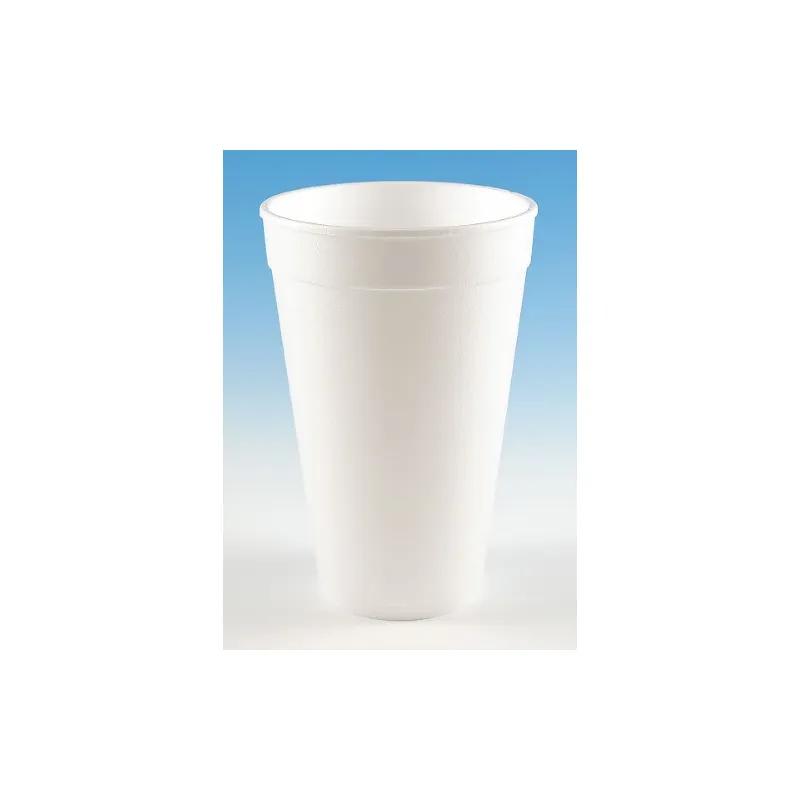 Cup 16 OZ Polystyrene Foam White 25 Count/Pack 20 Packs/Case