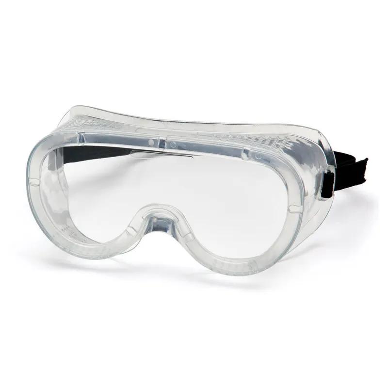 808 Series Chemical Impact Goggles PVC With Clear Frame Clear Lens Direct Vent Adjustable Headband 1/Each