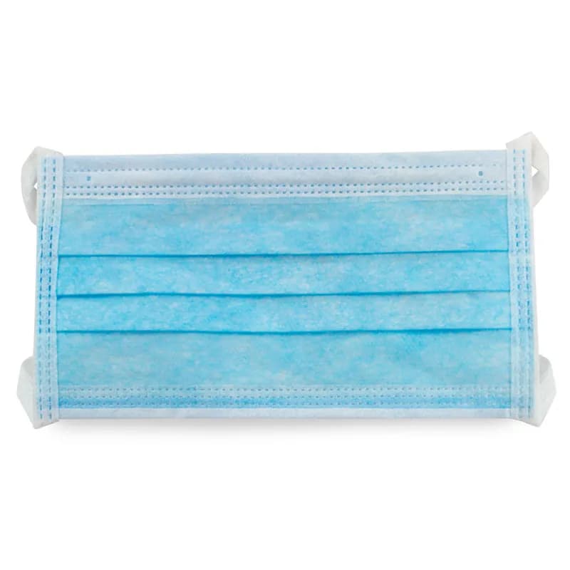 Safety Zone® Mask OS Light Blue 3PLY PP Disposable Ear Loop Pleated 50/Pack