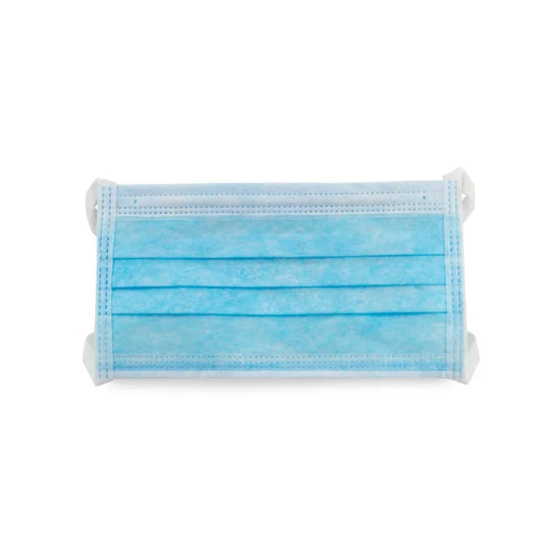 Safety Zone® Mask OS Light Blue 3PLY PP Disposable Ear Loop Pleated 50/Pack