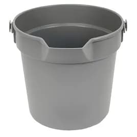 Impact® Bucket 10 QT Heavy Duty High-Density Polypropylene (HDPP) Gray Pour Spout Embossed Graduations 12 Count/Case