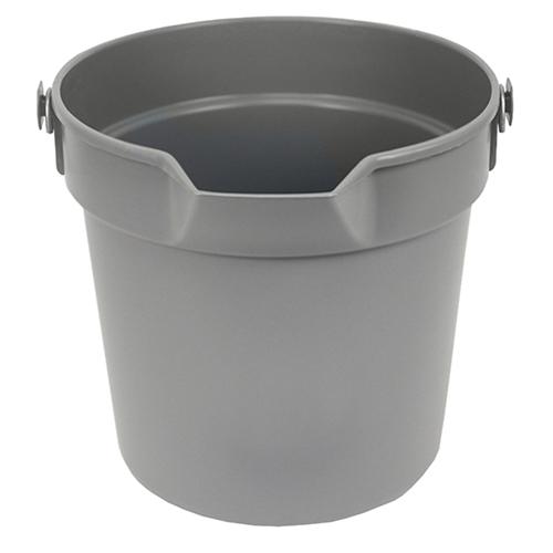 Impact® Bucket 10 QT Heavy Duty High-Density Polypropylene (HDPP) Gray Pour Spout Embossed Graduations 12 Count/Case