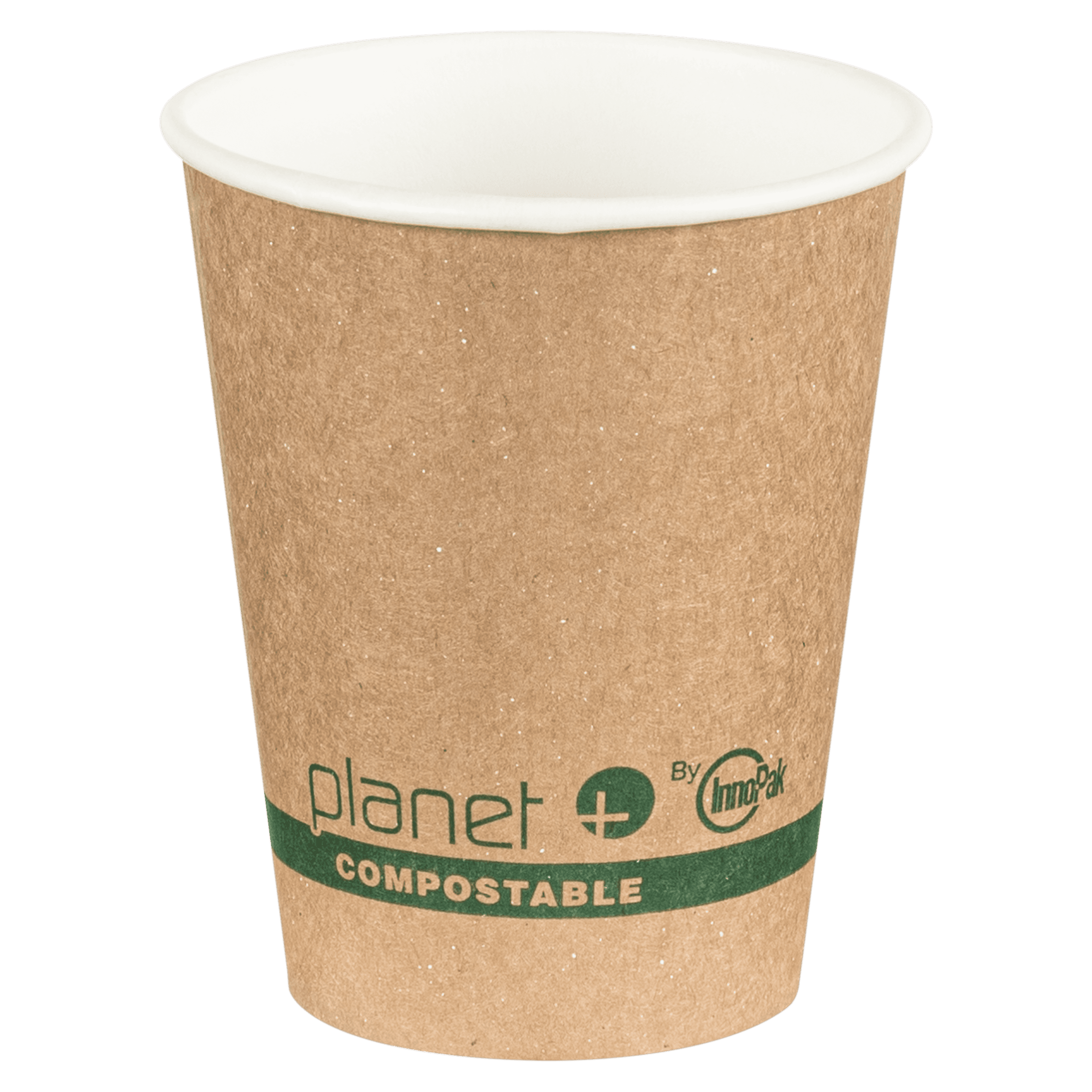 Planet+® Hot Cup 12 OZ Paperboard PLA Kraft Freezer Safe Laminated Double Wall 1000/Case