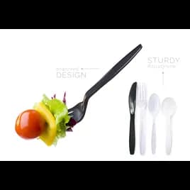 Fork PS Black Heavyweight 100 Count/Bag 10 Bags/Case