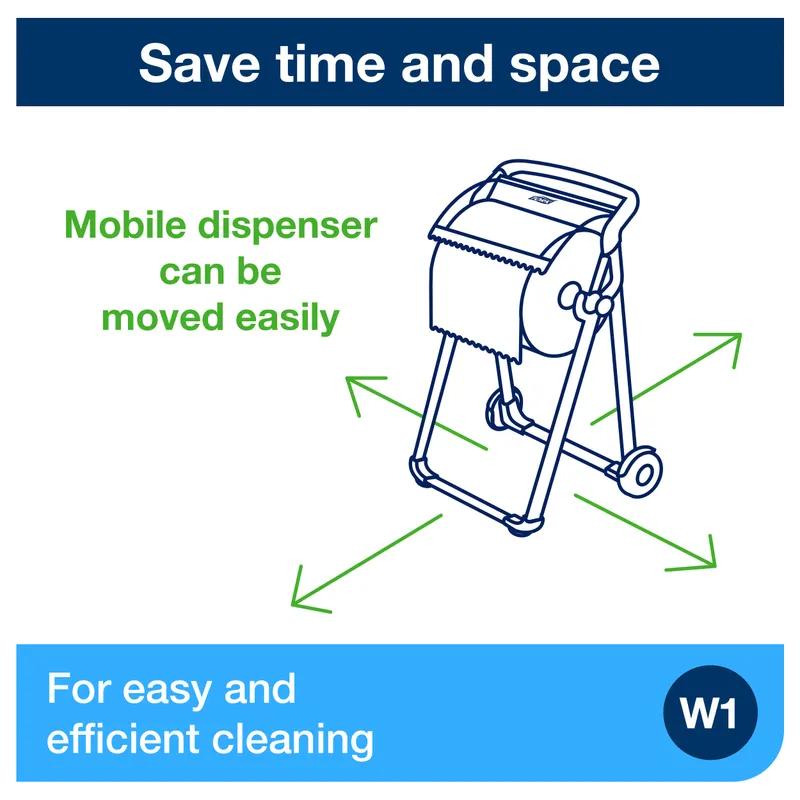 Tork Wipe Dispenser Stand 20.87X25.43X39.61 IN Metal Red 1/Each