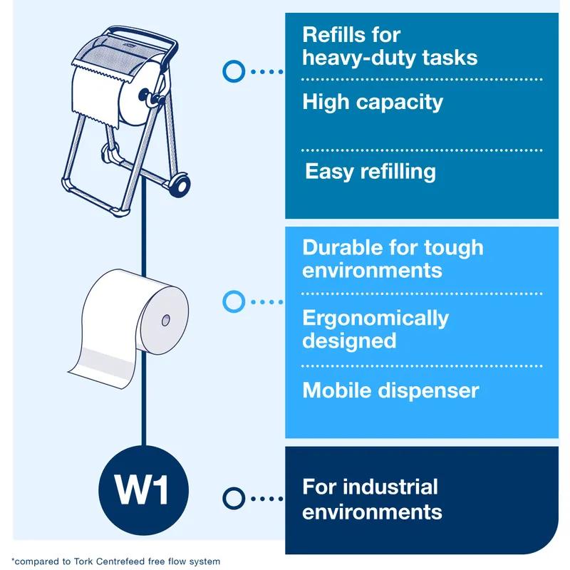 Tork Wipe Dispenser Stand 20.87X25.43X39.61 IN Metal Red 1/Each