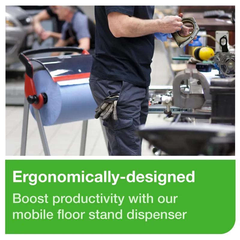 Tork Wipe Dispenser Stand 20.87X25.43X39.61 IN Metal Red 1/Each