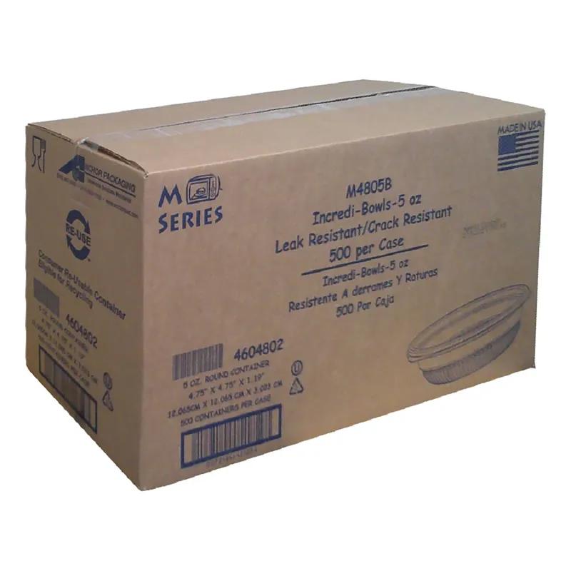 Incredi-Bowls® Bowl 5 OZ PP Black Round Microwave Safe 540/Case