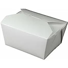 Fold-Pak® #2 Take-Out Box Fold-Top 7.75X5.5X1.88 IN White Grease Resistant Leak Resistant Cut Resistant 200/Case
