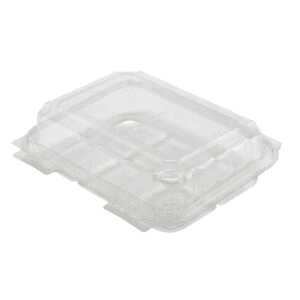 Dessert Container Hinged Mini Clear Square 250/Case