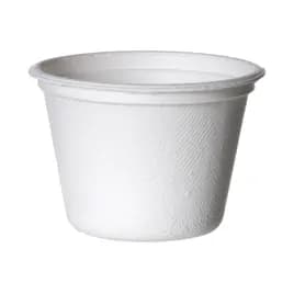 Vanguard Souffle & Portion Cup 4 OZ Sugarcane White Round 1800/Case