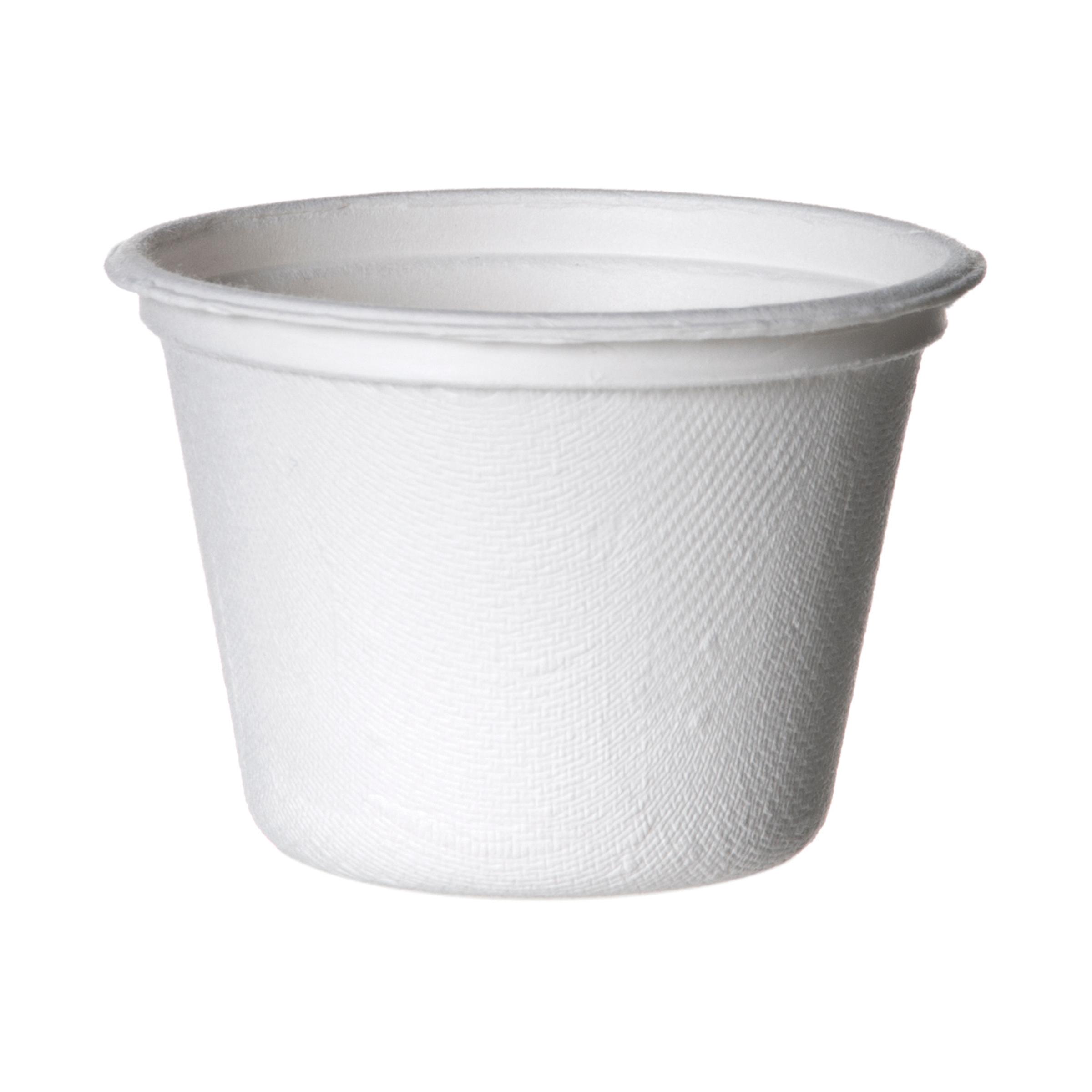 Vanguard Souffle & Portion Cup 4 OZ Sugarcane White Round 1800/Case