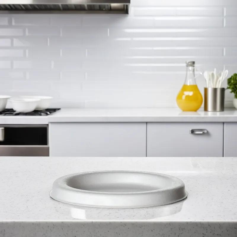 Vanguard® Lid Sugarcane Bamboo For 4 OZ For 4 OZ Portion Cups Grease Resistant Cut Resistant 1800/Case