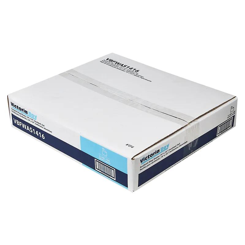 Victoria Bay Sandwich Wrap Foil Sheets 14X16 IN Insulated 1000/Case