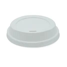 Victoria Bay Lid Dome 92MM PS White Round For Hot 10 OZ Squat - 24 OZ Cup Sip Through Travel 50 Count/Pack 20 Packs/Case