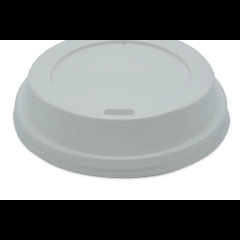 Victoria Bay Lid Dome 92MM PS White Round For Hot 10 OZ Squat - 24 OZ Cup Sip Through Travel 50 Count/Pack 20 Packs/Case