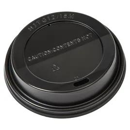 Victoria Bay Lid Dome 92MM PS Black Round For Hot 10 OZ Squat - 24 OZ Cup Sip Through Travel 50 Count/Pack 20 Packs/Case
