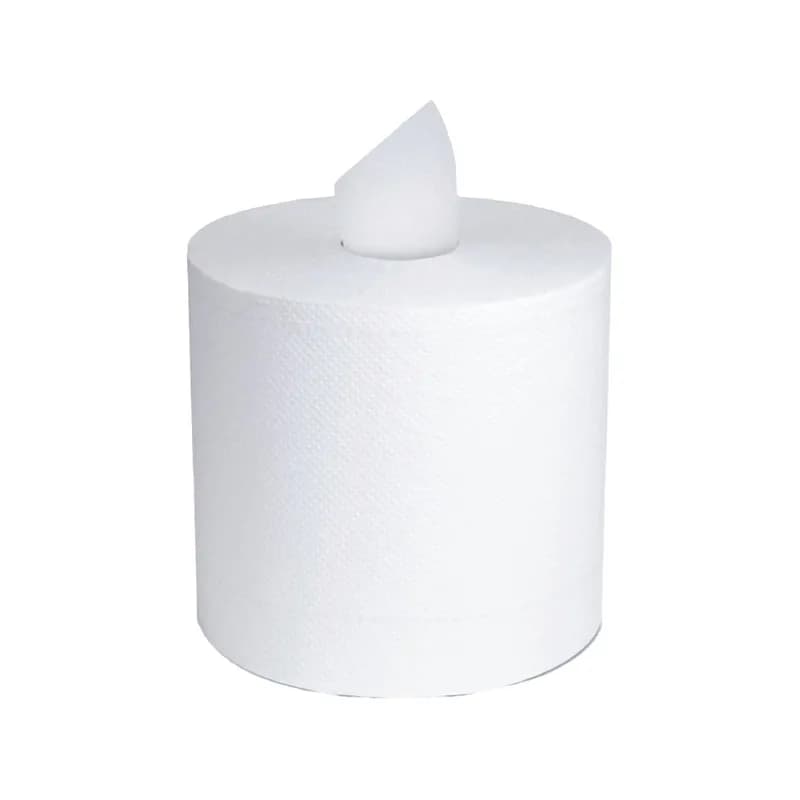 Victoria Bay Roll Paper Towel 7.6X12 IN 550 FT 2PLY Virgin Paper White Centerpull 8.3IN Roll 2.2IN Core Diameter 6/Case