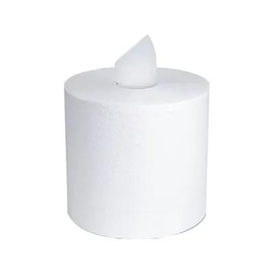 Victoria Bay Roll Paper Towel 7.6X12 IN 2PLY Virgin Paper White Centerpull 8.3IN Roll 2.2IN Core Diameter 6/Case