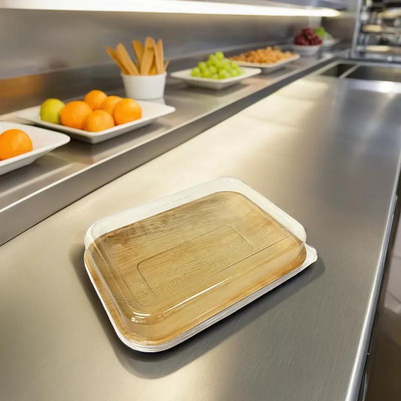 Serving Tray Base & Lid Combo 7X11 IN PET PLA 50/Case