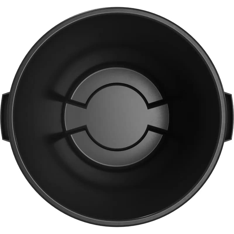 Sparta® Bronco Trash Can 21.43X21.43X27.9 IN 32 GAL Black Round LLDPE 4 Count/Case