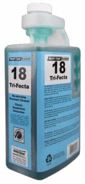Multi-Clean® 18 Tri-Fecta Fresh Mint All Purpose Cleaner Restroom Cleaner 2 L Liquid Bio-enzymatic 4/Case