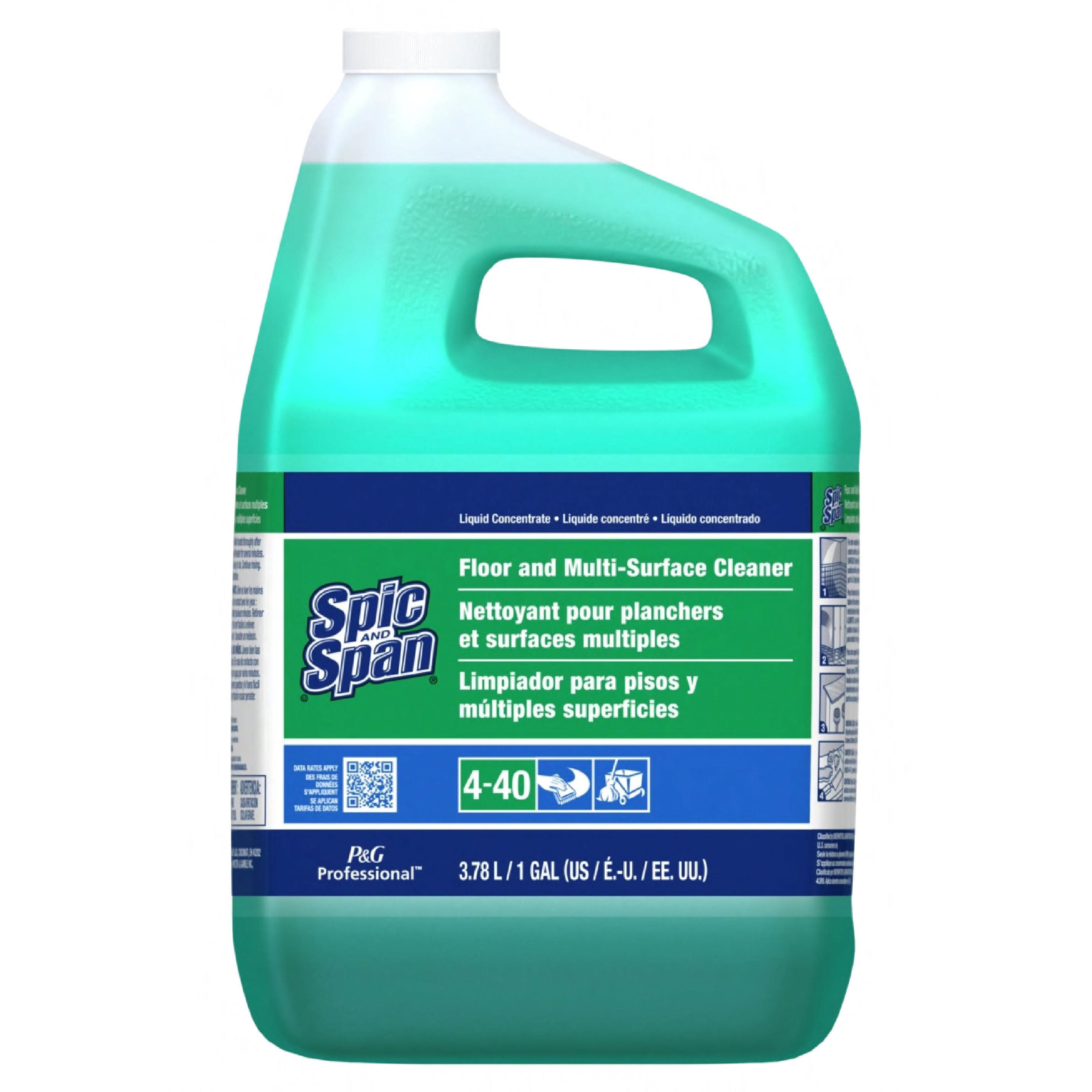 Spic and Span® Floor Cleaner Surface Cleaner 1 GAL Concentrate Liquid 1/Case