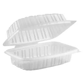Culinary Classics® Take-Out Container Hinged 9X6 IN PP Clear Rectangle Microwave Safe Anti-Fog 120/Case