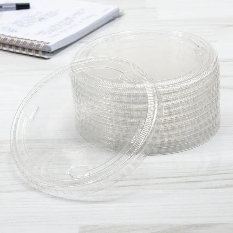 Solo® Lid 4.7X0.413 IN RPET Clear For 8-32 OZ Cold Container Freezer Safe 50 Count/Bag 10 Bags/Case 500 Count/Case