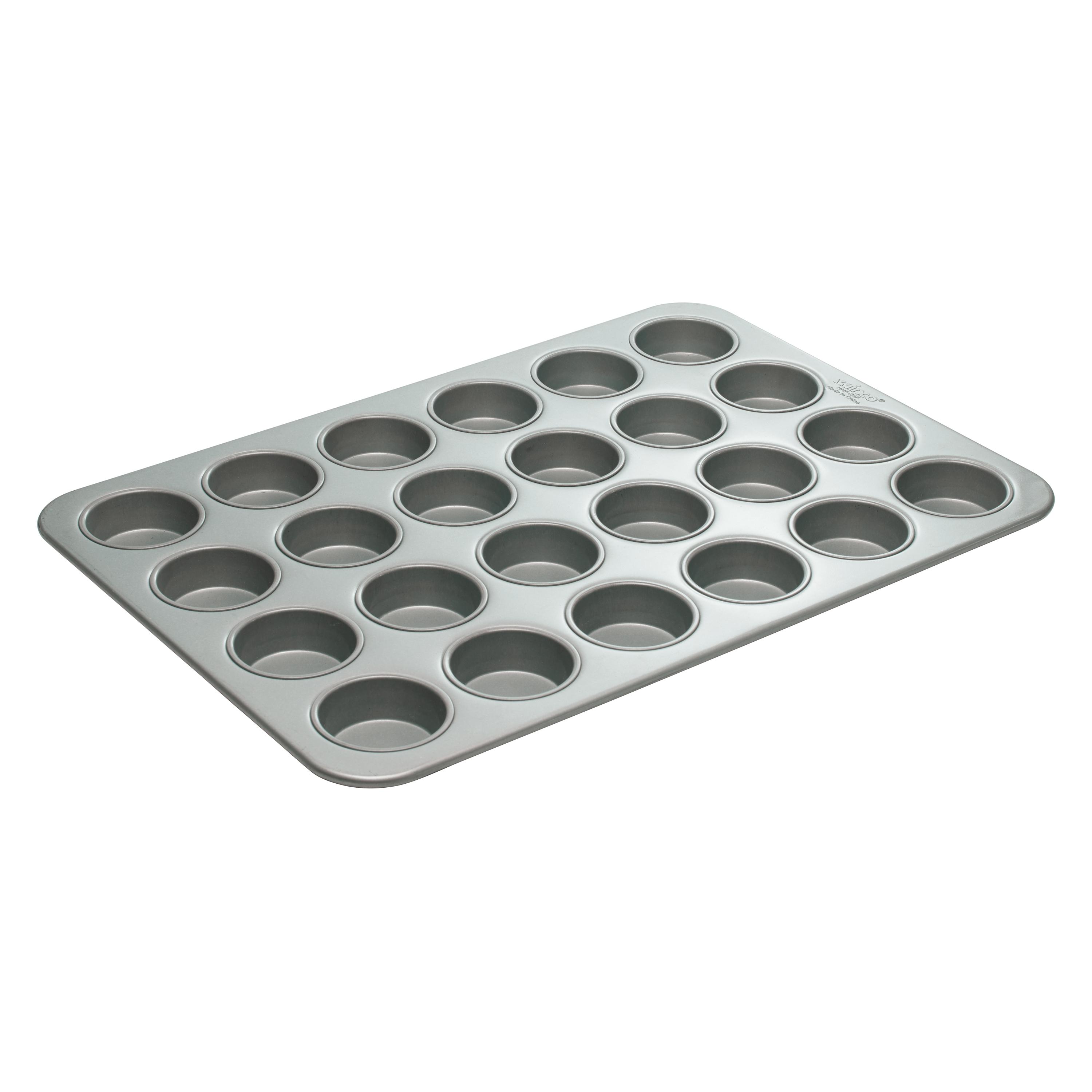 Cupcake & Muffin Pan 5.6 OZ 25.875X17.875 IN 24 Compartment Aluminized Steel Non-Stick 1/Each