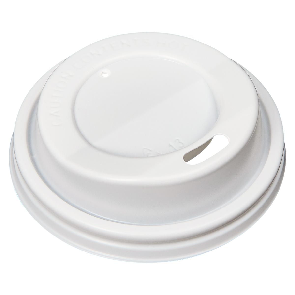 Victoria Bay Lid Dome PS White For 4 OZ Hot Cup Sip Through Travel 50 Count/Pack 20 Packs/Case 1000 Count/Case