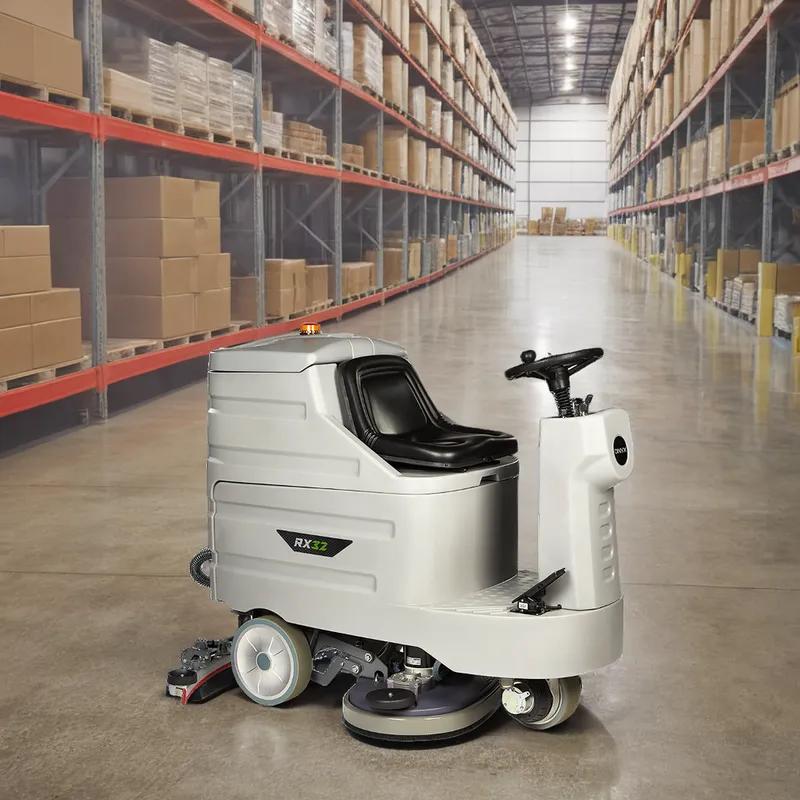 Floor Scrubber 32IN Ride-On AGM No-Maintenance Gel Battery 1/Each