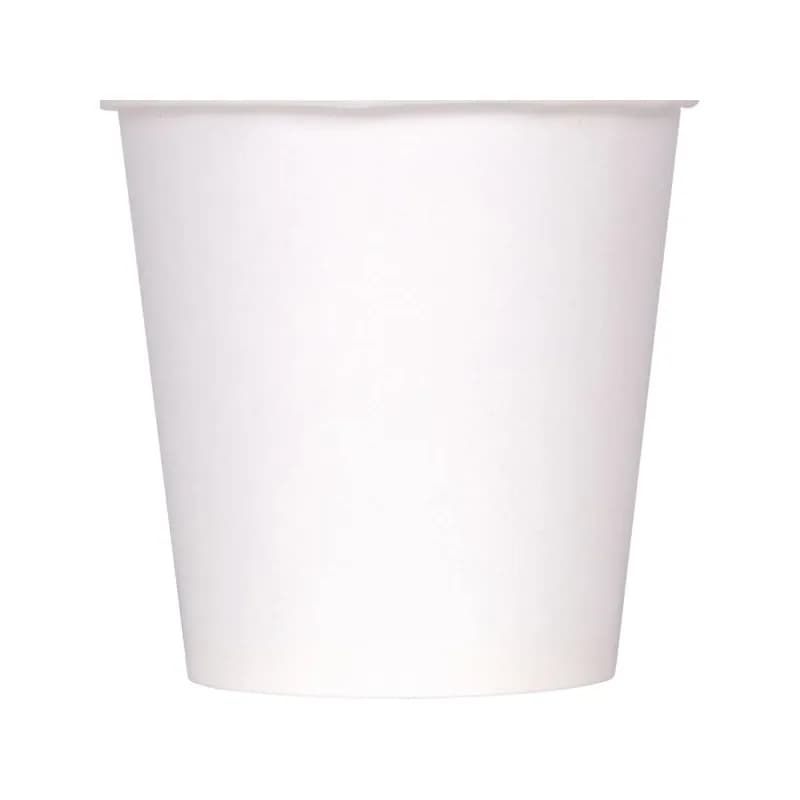 Food Container Base 2 OZ Double Wall Poly-Coated Paper White Round 2000/Case