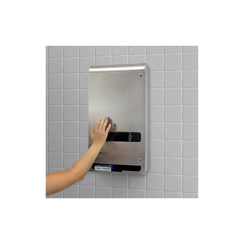 Evogen® Tampon & Pad Dispenser Black Stainless Free Vend Dual Vend Touch-Free 1/Each