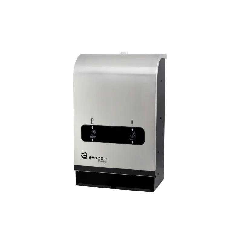 Evogen® Tampon & Pad Dispenser Black Stainless Stainless Steel Free Vend Dual Vend Touch-Free 1/Each