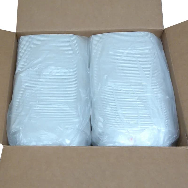 Take-Out Container Base 32 OZ PP White Rectangle 252/Case
